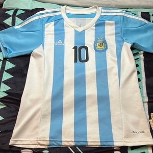 Blue and white socker jersey from dicks sporting good